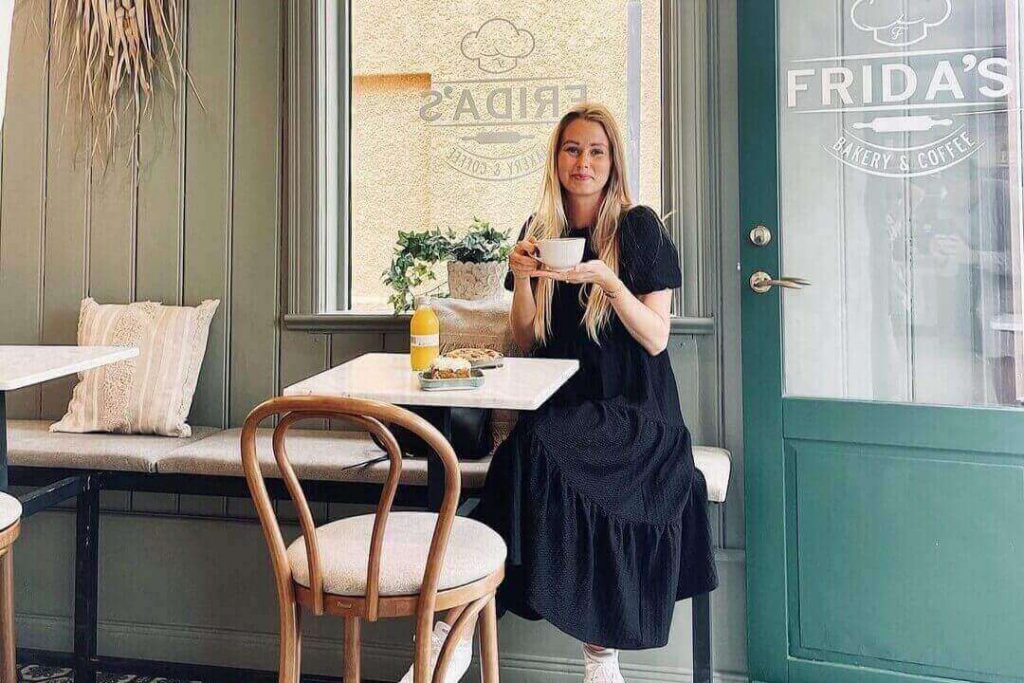 Nyöppnat kafé i Visby med Baka med Frida