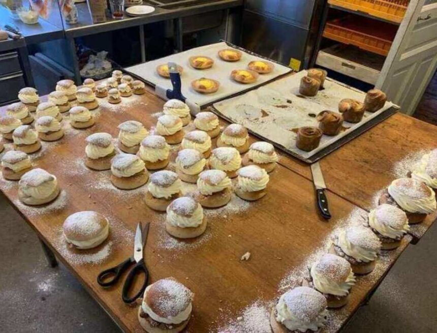 Högtryck på Nolbygårds ekobageri och café – ett besök i semmelverkstan