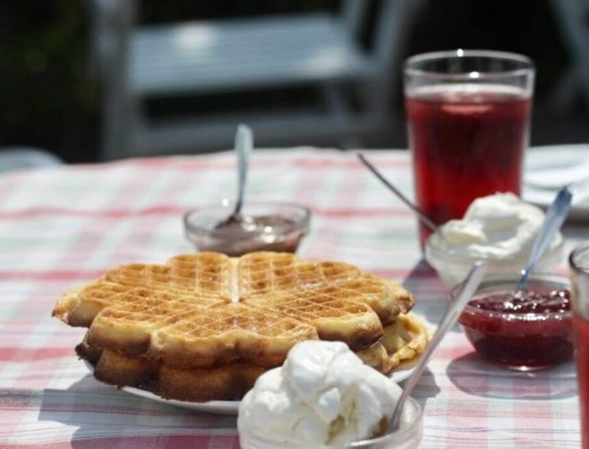 Sommarkafé: Solbackens café & Wåffelbruk