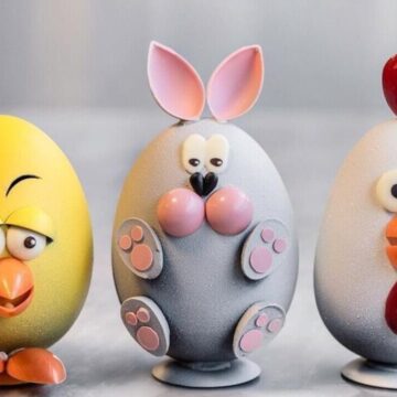 Vackra och kreativa chokladpåskägg