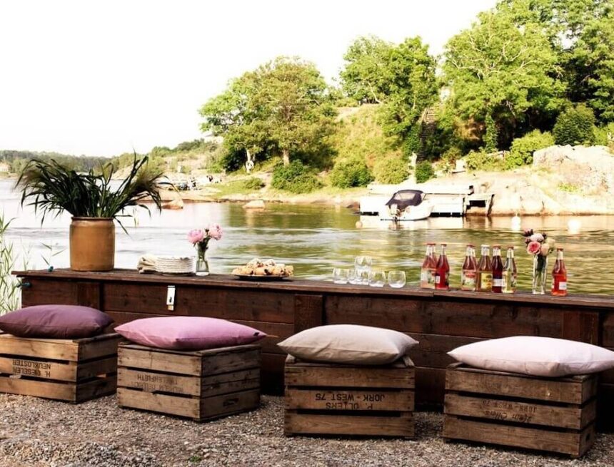 Foto: Beckers färg för Vaxholms Hembygdsgårds café Fikatips: Vaxholms Hembygdsgårds café